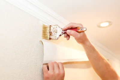 Pose de papier peint à Savères — revêtements muraux et toiles de verre
